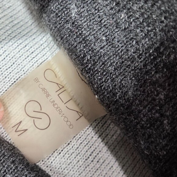 Calia Carrie Underwood Sweater Womens Medium Gray Effortless High Low Pullover - Picture 3 of 7